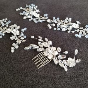 Wedding bridal hair comb vine bundle set